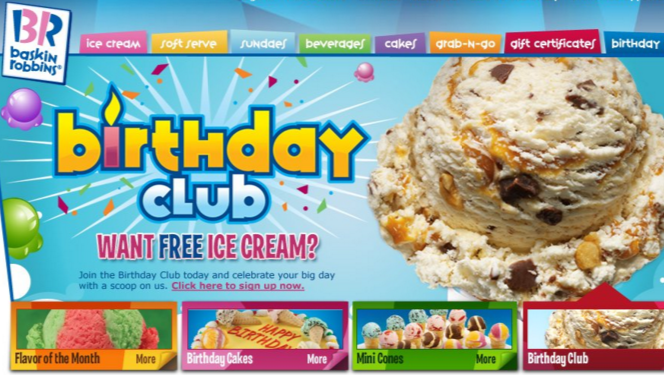 100 FREE things you can get on your Birthday